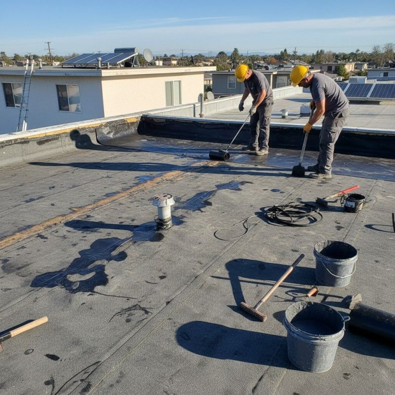 Rubber Roof Repair detail
